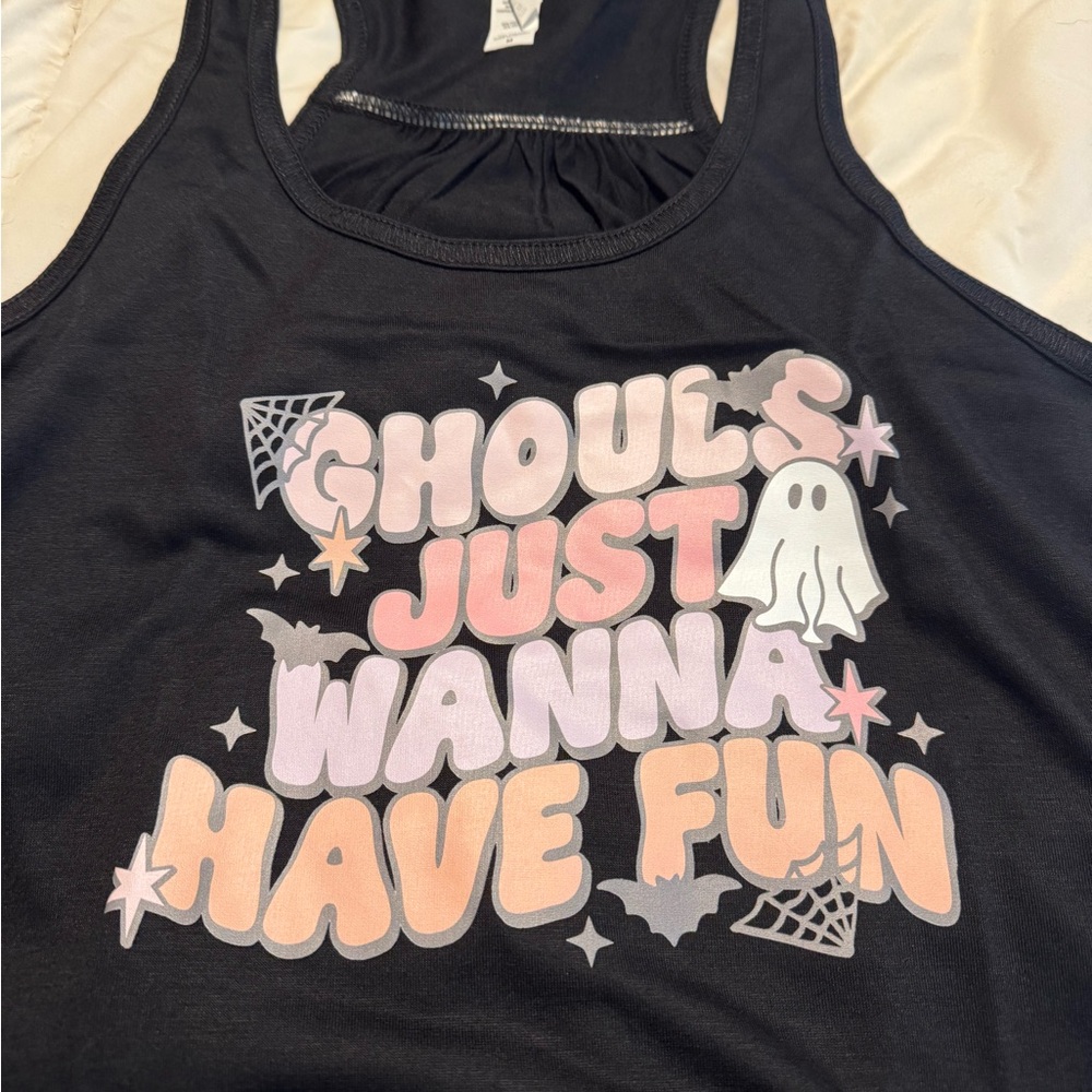 CVG Constantly Varied Gear Flowy Halloween Tank Top size Medium